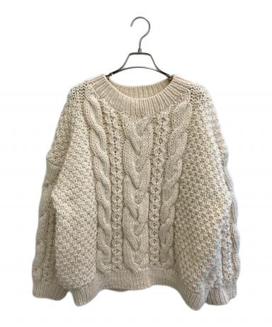 中古・古着通販】kagure (カグレ) ペルーアランクルーネックニット