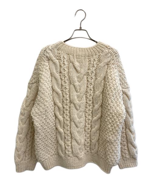 KAGURE（カグレ）kagure (カグレ) ペルーアランクルーネックニット アイボリー サイズ:freeの古着・服飾アイテム