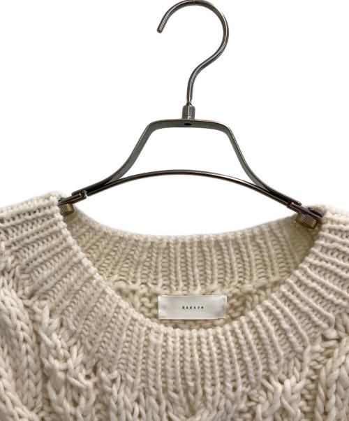 KAGURE（カグレ）kagure (カグレ) ペルーアランクルーネックニット アイボリー サイズ:freeの古着・服飾アイテム