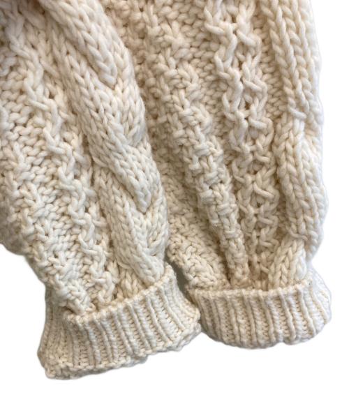 KAGURE（カグレ）kagure (カグレ) ペルーアランクルーネックニット アイボリー サイズ:freeの古着・服飾アイテム