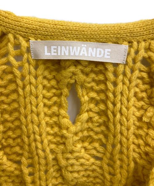 LEINWANDE（ラインヴァンド）LEINWANDE (ラインヴァンド) 22AW Cable Short Cardigan マスタード サイズ:free sizeの古着・服飾アイテム