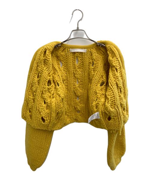 LEINWANDE（ラインヴァンド）LEINWANDE (ラインヴァンド) 22AW Cable Short Cardigan マスタード サイズ:free sizeの古着・服飾アイテム