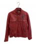 AVIREX（アヴィレックス）の古着「ラムレザーライダースジャケット」｜レッド