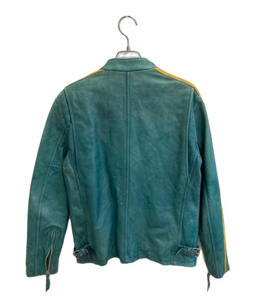 Schott（ショット）Schott (ショット) レザージャケット グリーン サイズ:Sの古着・服飾アイテム