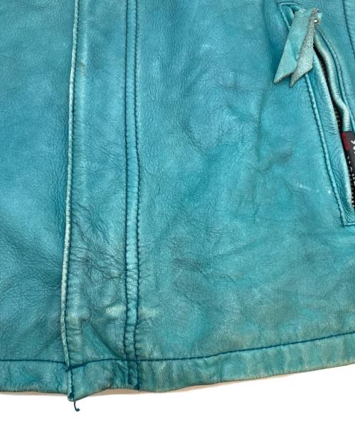 Schott（ショット）Schott (ショット) レザージャケット グリーン サイズ:Sの古着・服飾アイテム