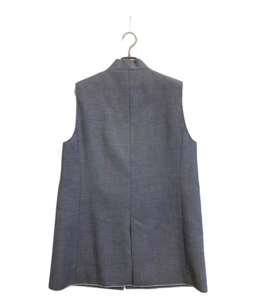 Ameri（アメリ）AMERI (アメリ) FADE COLLAR DAMAGE VEST グレー サイズ:Sの古着・服飾アイテム