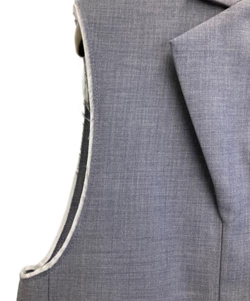 Ameri（アメリ）AMERI (アメリ) FADE COLLAR DAMAGE VEST グレー サイズ:Sの古着・服飾アイテム