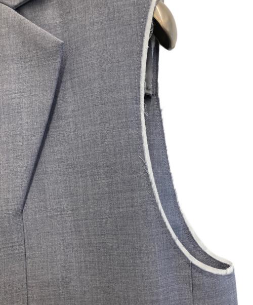 Ameri（アメリ）AMERI (アメリ) FADE COLLAR DAMAGE VEST グレー サイズ:Sの古着・服飾アイテム