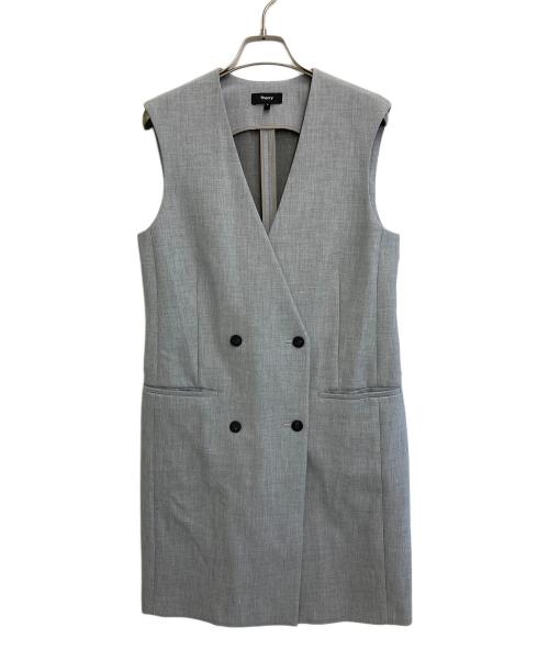 theory（セオリー）theory (セオリー) ロングジレ グレー サイズ:2の古着・服飾アイテム