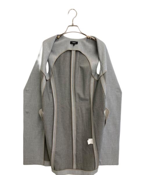 theory（セオリー）theory (セオリー) BISTRETCH DOUBLE2 ロングジレ グレー サイズ:2の古着・服飾アイテム
