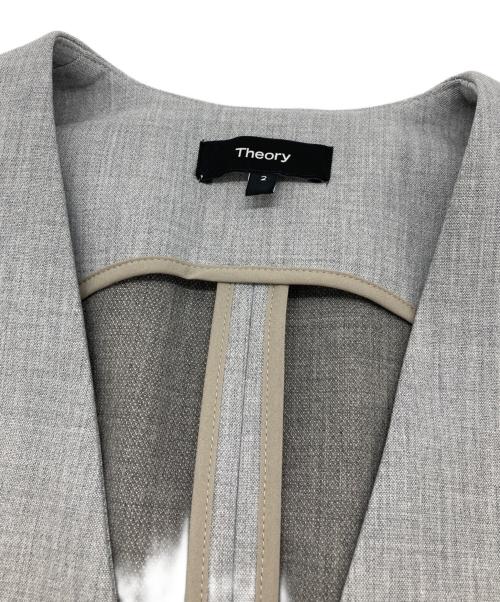 theory（セオリー）theory (セオリー) BISTRETCH DOUBLE2 ロングジレ グレー サイズ:2の古着・服飾アイテム