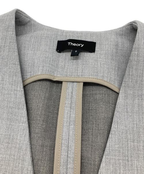 theory（セオリー）theory (セオリー) ロングジレ グレー サイズ:2の古着・服飾アイテム