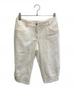 CHANELシャネル）の古着「ツイードクロップドパンツ」｜ホワイト