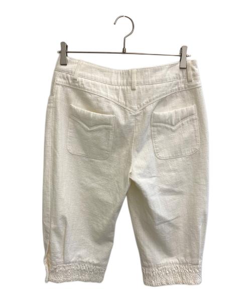 CHANEL（シャネル）CHANEL (シャネル) ツイードクロップドパンツ ホワイト サイズ:38の古着・服飾アイテム