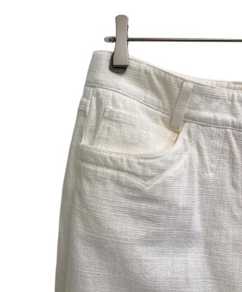 CHANEL（シャネル）CHANEL (シャネル) ツイードクロップドパンツ ホワイト サイズ:38の古着・服飾アイテム