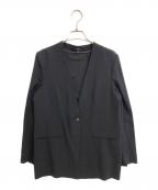 theoryセオリー）の古着「ノーカラージャケット」｜ブラック