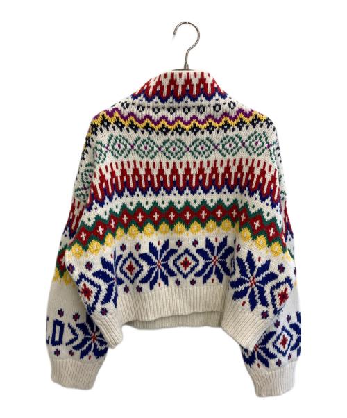 POLO RALPH LAUREN（ポロ・ラルフローレン）POLO RALPH LAUREN (ポロ・ラルフローレン) ノルディックハイネックニット マルチカラー サイズ:Mの古着・服飾アイテム