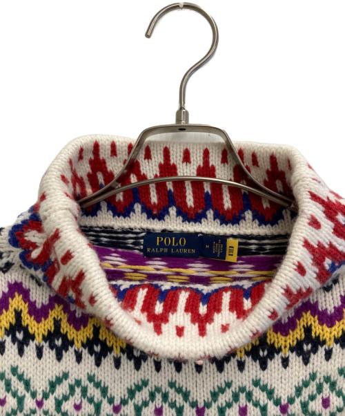 POLO RALPH LAUREN（ポロ・ラルフローレン）POLO RALPH LAUREN (ポロ・ラルフローレン) ノルディックハイネックニット マルチカラー サイズ:Mの古着・服飾アイテム