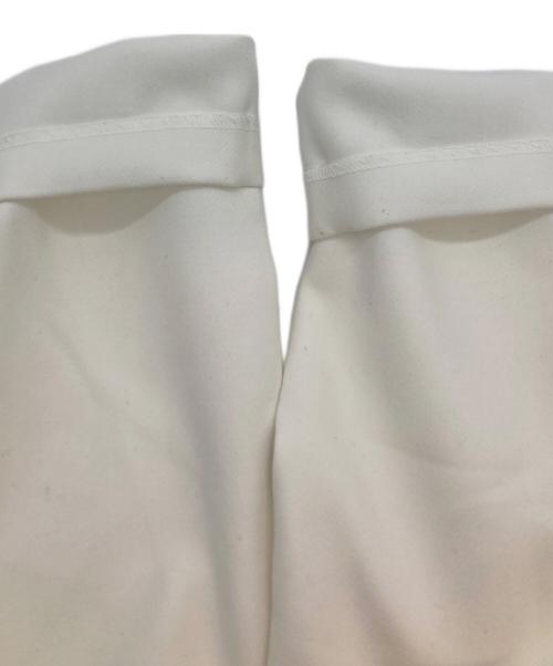 YOKO CHAN（ヨーコチャン）YOKO CHAN (ヨーコチャン) フロントラッフルパールドレス ホワイト サイズ:SIZE Mの古着・服飾アイテム