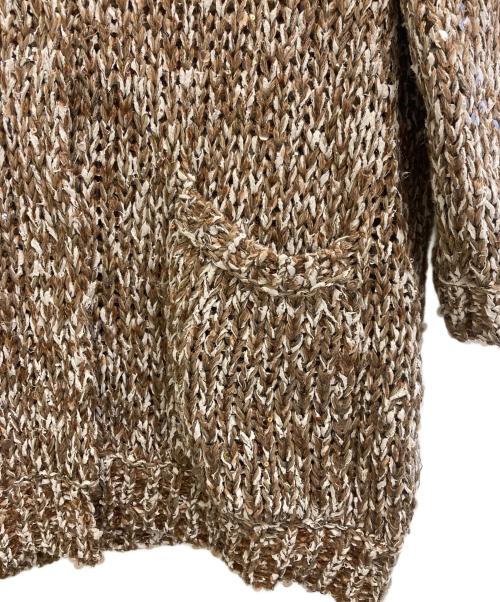 BRUNELLO CUCINELLI（ブルネロクチネリ）BRUNELLO CUCINELLI (ブルネロクチネリ) スパンコールニットカーディガン ブラウン サイズ:Sの古着・服飾アイテム