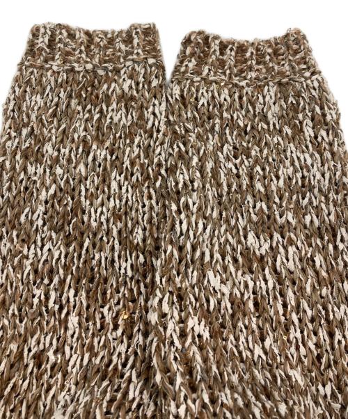 BRUNELLO CUCINELLI（ブルネロクチネリ）BRUNELLO CUCINELLI (ブルネロクチネリ) スパンコールニットカーディガン ブラウン サイズ:Sの古着・服飾アイテム