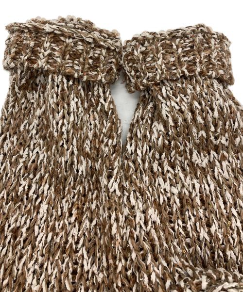 BRUNELLO CUCINELLI（ブルネロクチネリ）BRUNELLO CUCINELLI (ブルネロクチネリ) スパンコールニットカーディガン ブラウン サイズ:Sの古着・服飾アイテム