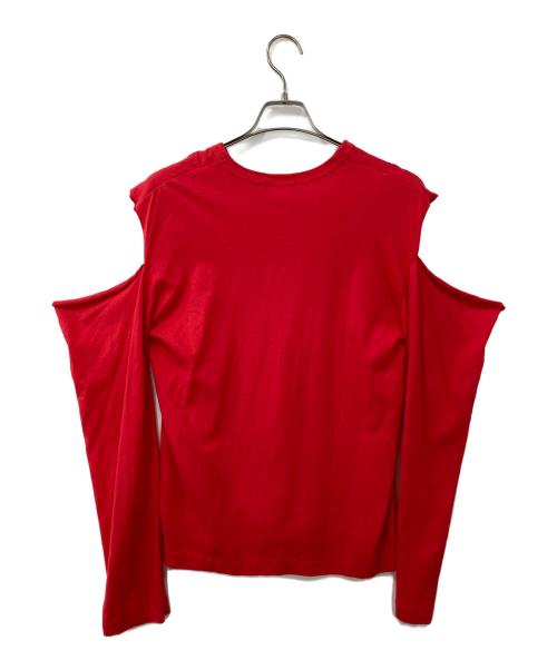 COMME des GARCONS HOMME PLUS（コムデギャルソンオムプリュス）COMME des GARCONS HOMME PLUS (コムデギャルソンオムプリュス) オフショルカットソー レッド サイズ:SIZE Mの古着・服飾アイテム