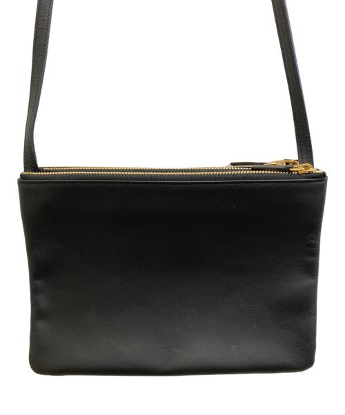 CELINE（セリーヌ）CELINE (セリーヌ) ラージトリオショルダーバッグ ブラックの古着・服飾アイテム