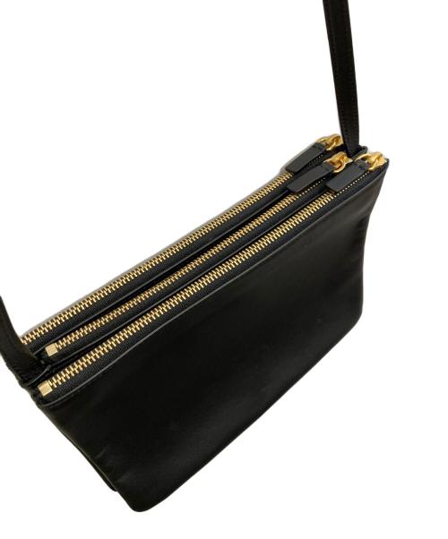 CELINE（セリーヌ）CELINE (セリーヌ) ラージトリオショルダーバッグ ブラックの古着・服飾アイテム