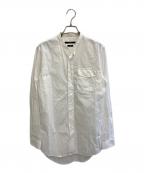 GUCCIグッチ）の古着「バンドカラーシャツ」｜ホワイト