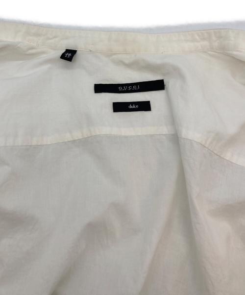 GUCCI（グッチ）GUCCI (グッチ) バンドカラーシャツ ホワイト サイズ:SIZE 38/15の古着・服飾アイテム