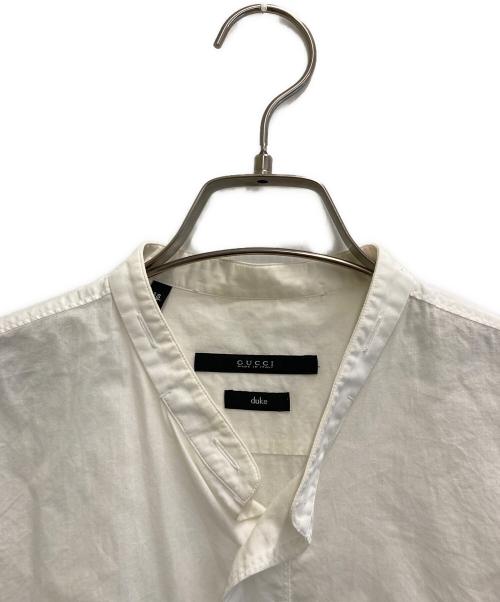 GUCCI（グッチ）GUCCI (グッチ) バンドカラーシャツ ホワイト サイズ:SIZE 38/15の古着・服飾アイテム