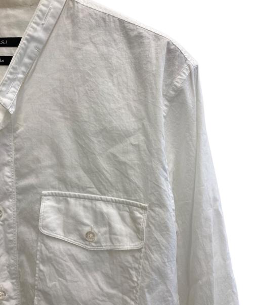 GUCCI（グッチ）GUCCI (グッチ) バンドカラーシャツ ホワイト サイズ:SIZE 38/15の古着・服飾アイテム