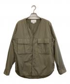 nanamicaナナミカ）の古着「インサレーションカーディガンジャケット」｜オリーブ