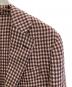 中古・古着 LARDINI (ラルディーニ) リネンブレンドチェックジャケット レッド サイズ:46：15000円