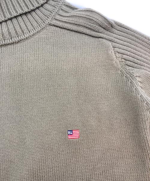 POLO JEANS CO.（ポロジーンズカンパニー）POLO JEANS CO. (ポロジーンズカンパニー) タートルネックニット オリーブ サイズ:SIZE XLの古着・服飾アイテム