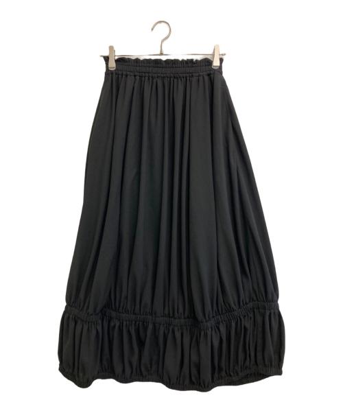 ENFOLD（エンフォルド）ENFOLD (エンフォルド) GATHER SKIRT ブラック サイズ:36の古着・服飾アイテム