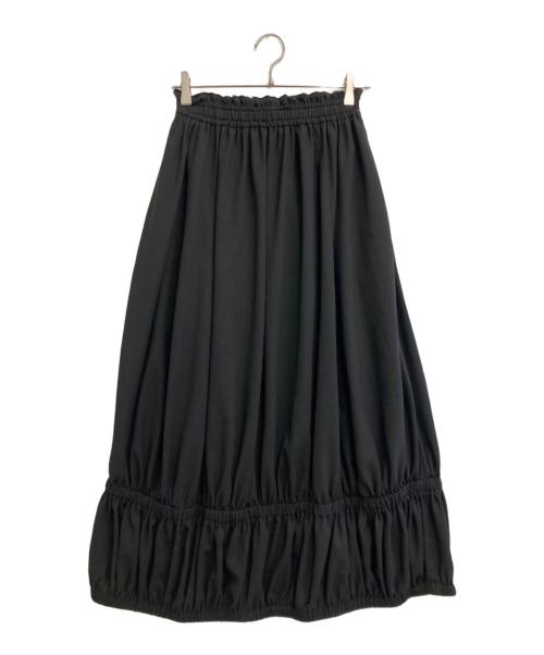 ENFOLD（エンフォルド）ENFOLD (エンフォルド) GATHER SKIRT ブラック サイズ:36の古着・服飾アイテム