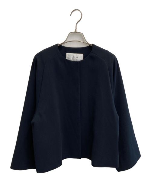 ADORE（アドーア）ADORE (アドーア) ノーカラージャケット ブラック サイズ:Mの古着・服飾アイテム