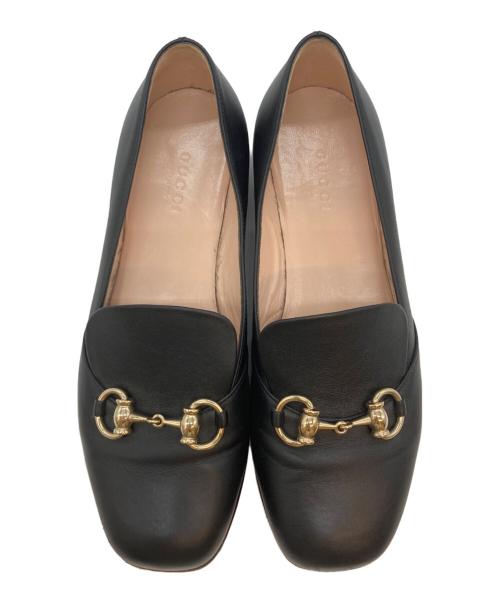 GUCCI（グッチ）GUCCI (グッチ) ホースビットレザーローファー ブラック サイズ:22.5の古着・服飾アイテム