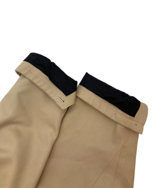 CABAN（キャバン）CABAN (キャバン) ウールギャバジン スタンドカラーコート ベージュ サイズ:Mの古着・服飾アイテム