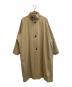 CABAN（キャバン）の古着「ウールギャバジン スタンドカラーコート」｜ベージュ