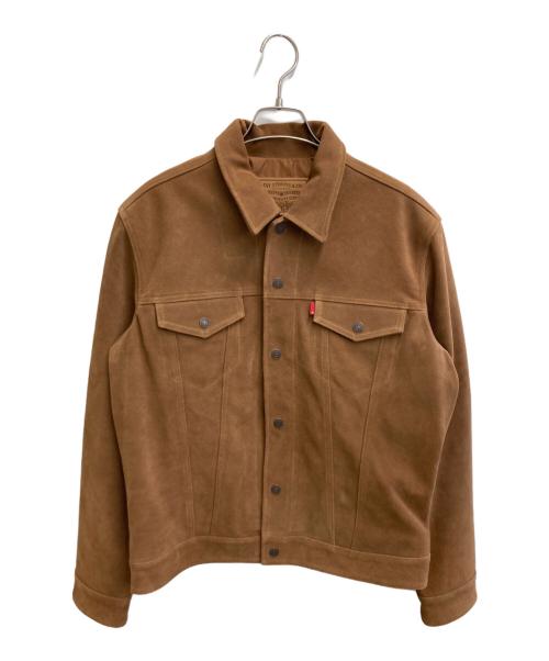 Levi’s Premium（リーバイス）LEVI’S PREMIUM (リーバイス) TYPEⅢ スウェードトラッカージャケット ブラウン サイズ:Mの古着・服飾アイテム