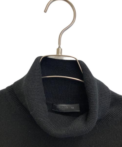 PRADA（プラダ）PRADA (プラダ) カシミヤタートルネックニット ブラック サイズ:50の古着・服飾アイテム