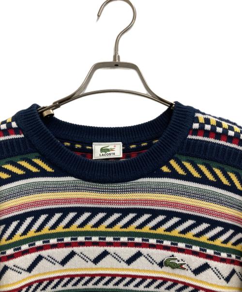 LACOSTE（ラコステ）LACOSTE (ラコステ) 3Dニット マルチカラー サイズ:4の古着・服飾アイテム