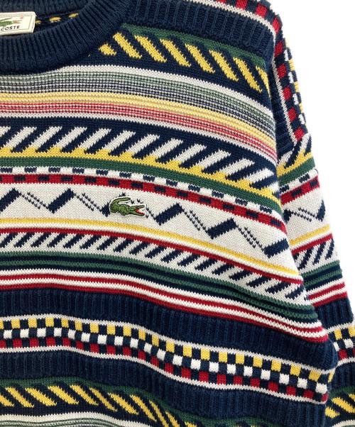 LACOSTE（ラコステ）LACOSTE (ラコステ) 3Dニット マルチカラー サイズ:4の古着・服飾アイテム