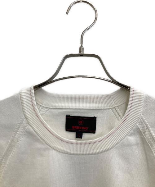 BRIEFING（ブリーフィング）BRIEFING (ブリーフィング) WR CREWNECK KNIT ホワイト サイズ:Lの古着・服飾アイテム