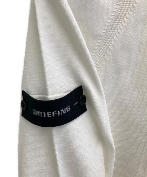 BRIEFING（ブリーフィング）BRIEFING (ブリーフィング) WR CREWNECK KNIT ホワイト サイズ:Lの古着・服飾アイテム