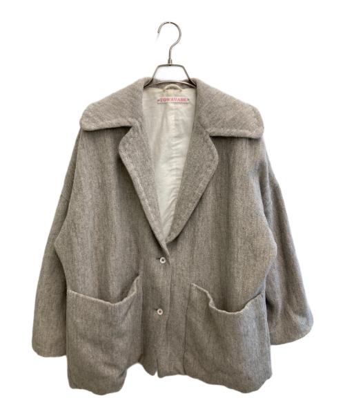 TOWAVASE（トワヴァーズ）towavase (トワヴァーズ) ハーフコート アイボリー サイズ:-の古着・服飾アイテム