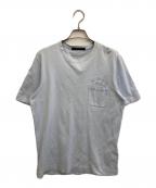 LOUIS VUITTONルイ ヴィトン）の古着「ダミエポケットTシャツ」｜スカイブルー
